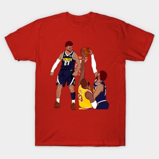 Jamal murray dunk on lebron - jamal murray's celeration vs lebron T-Shirt